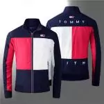 tommy hilfiger veste hiver zip 1886 bleu